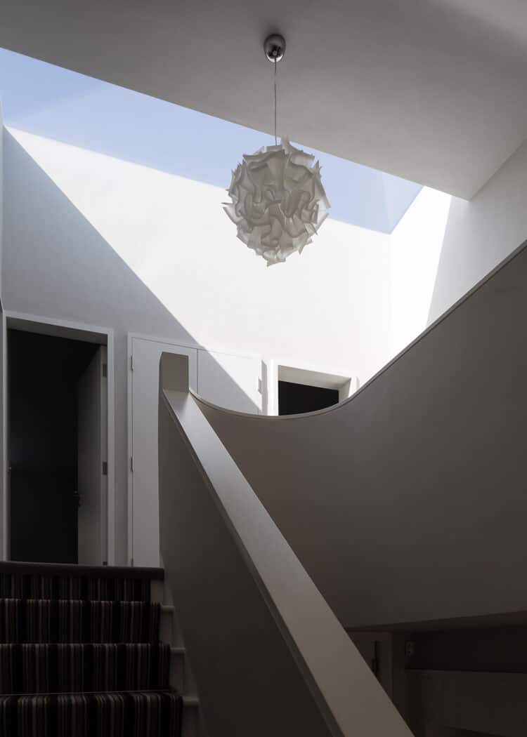 Large rooflight over landing and entrance hall